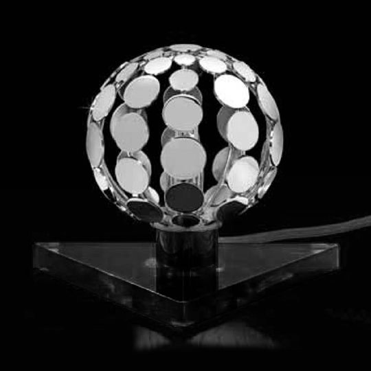 Bordslampa Sfera, 10 cm, med svart fot