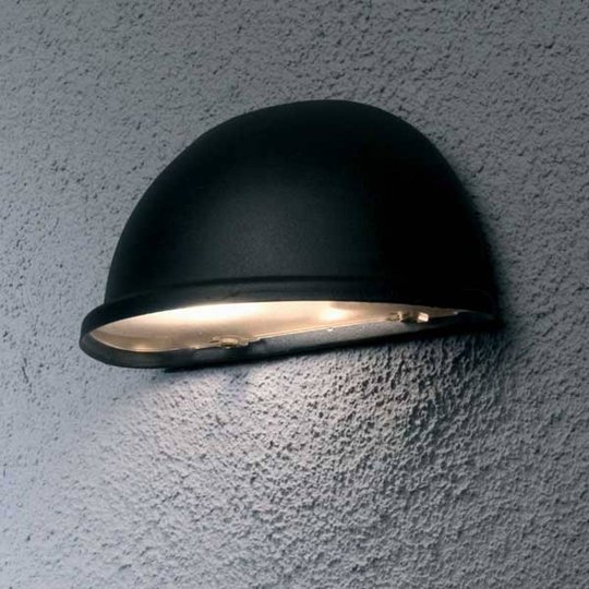 Formskön utomhusvägglampa TORINO E14, svart