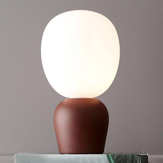 Bordslampa Buddy, mörk rost