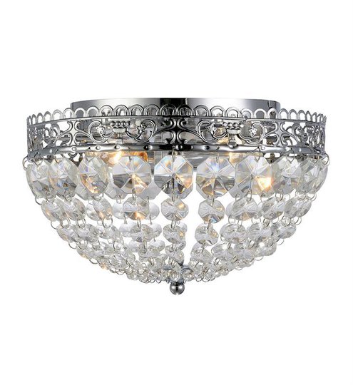 Saxholm kristallplafond (Förkromad/blank)