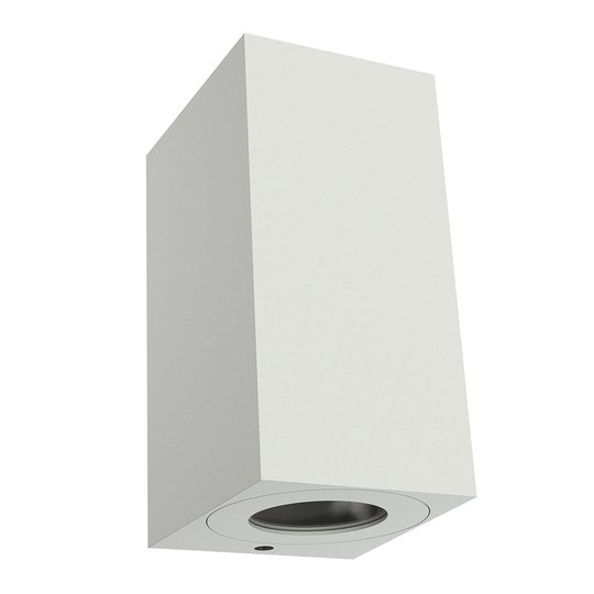 Utomhusvägglampa Canto Maxi Kubi 2, 17 cm, vit