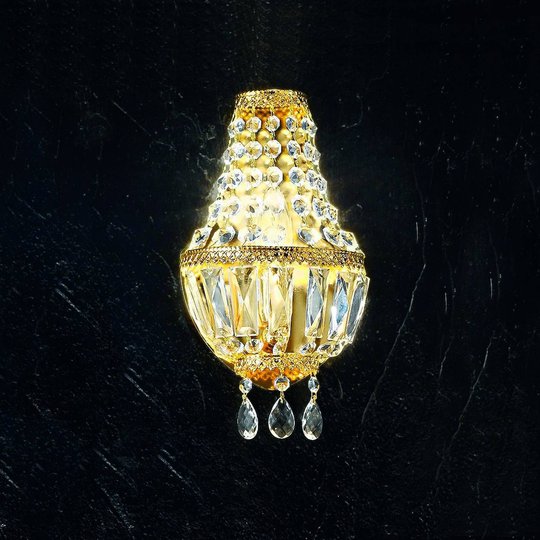 Vägglampa Cupola, 24 karats förgyllning