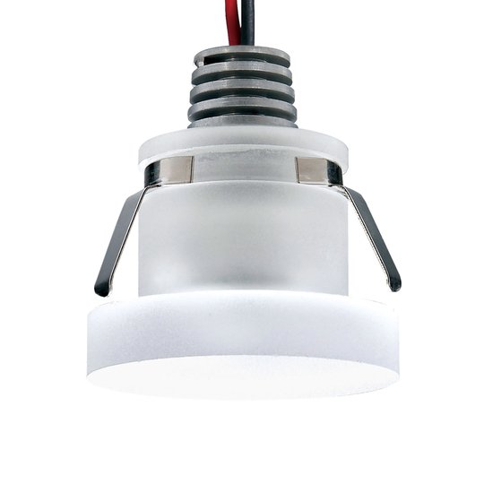 LED-inbyggnadsspot Cristalin, rund, IP44