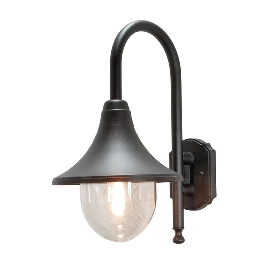 Utomhusvägglampa Bari, svart