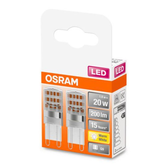 OSRAM LED-stiftlampa G9 1,9W 2 700 K 2-pack