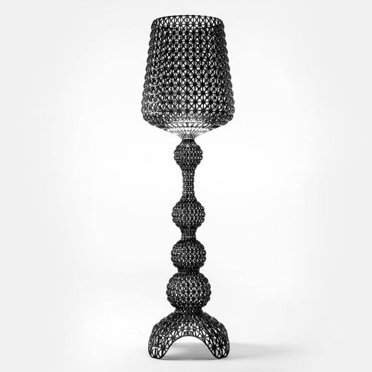 LED-utomhusgolvlampa Kabuki i svart
