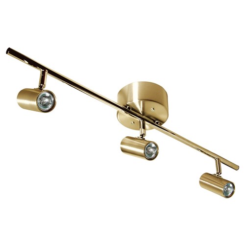 Cato LED 3-spot rak mässing (Mässing/guld)