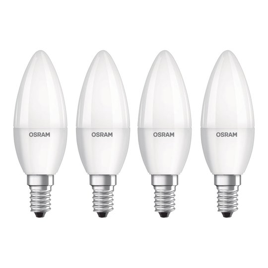 OSRAM LED-kronljus E14 Base Retro 5,7W 4-pack