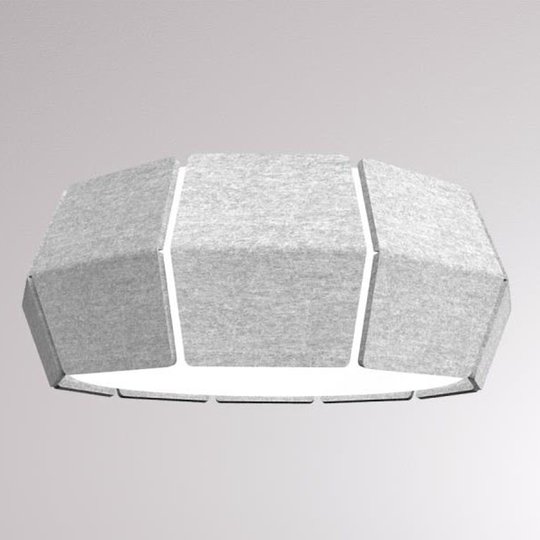 LOUM Decafelt LED-taklampa Ø 54 cm grå
