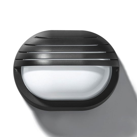 Klassisk utomhusvägglampa EKO 19 GRILL, svart
