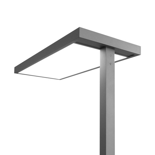 LED-golvlampa till kontor Somidia, dimmer, silver