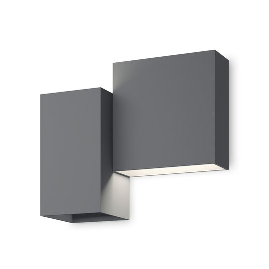Vibia Structural 2602 LED-vägglampa, mörkgrå