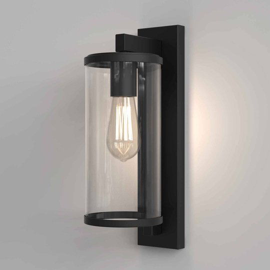 Astro Pimlico 400 utomhusvägglampa, svart textur