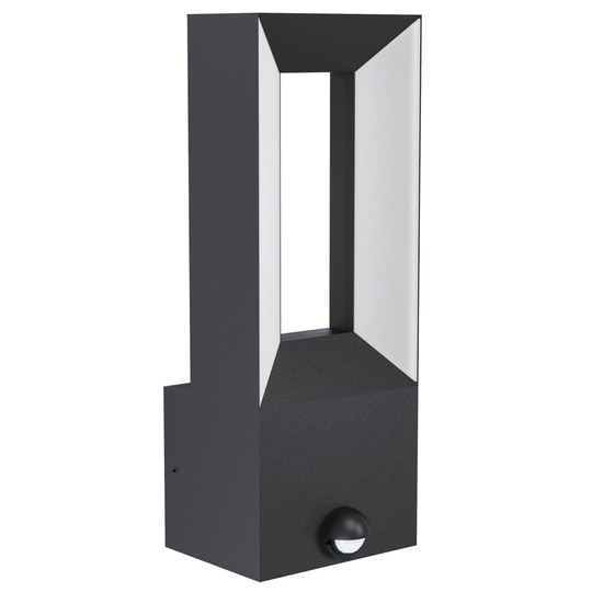Riforano Led Vägglampa Sensor (Svart)