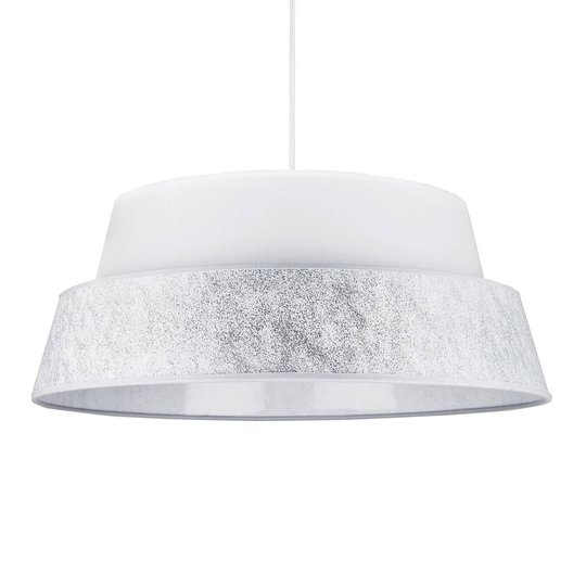 Hänglampa Galaxy, vit/silver