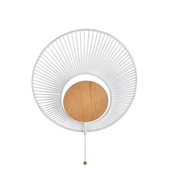Forestier Oyster designvägglampa, vit