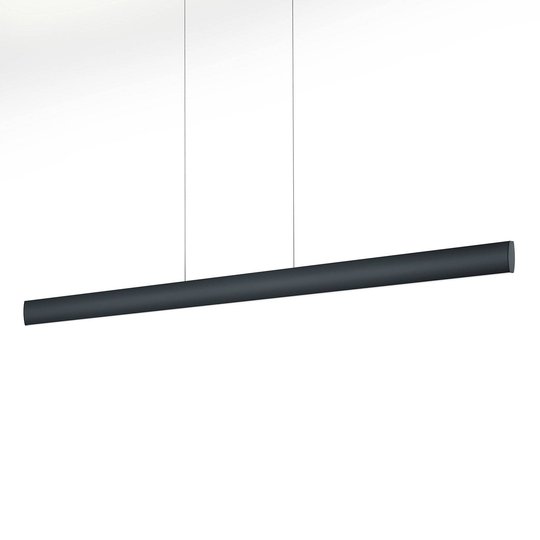 LED-hänglampa Runa, svart, längd 132 cm