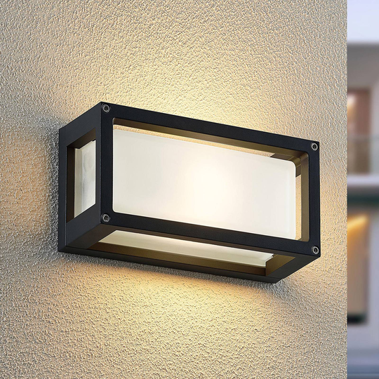 ELC utomhusvägglampa Soleila, 12,5 cm x 25 cm