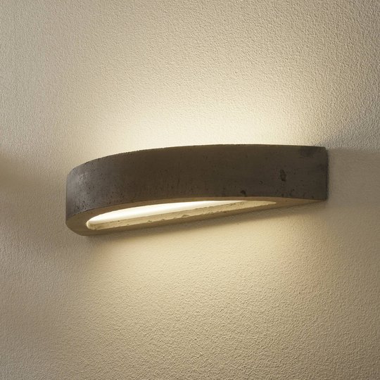 LED-vägglampa 2455 betong 3 000 K dimbar