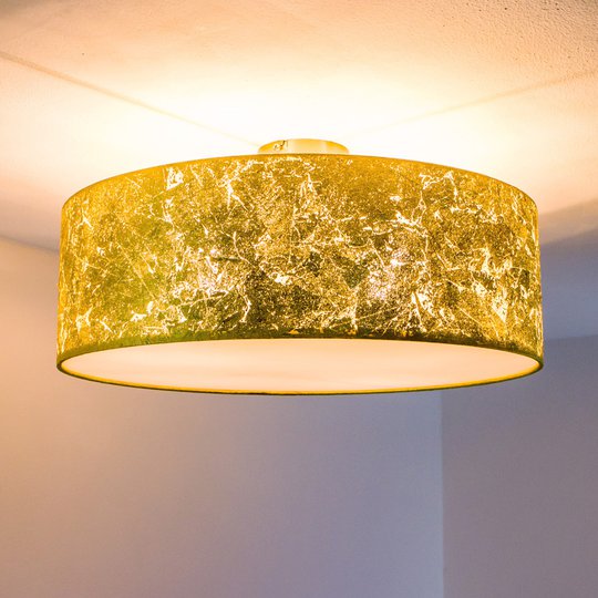 Taklampa Aura belagd med hamrad metall