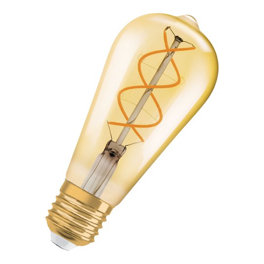 OSRAM LED-lampa E27 5W 2 000 K Vintage Edison guld