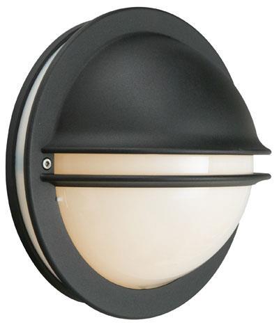 Berlin vägglampa opal (Svart)