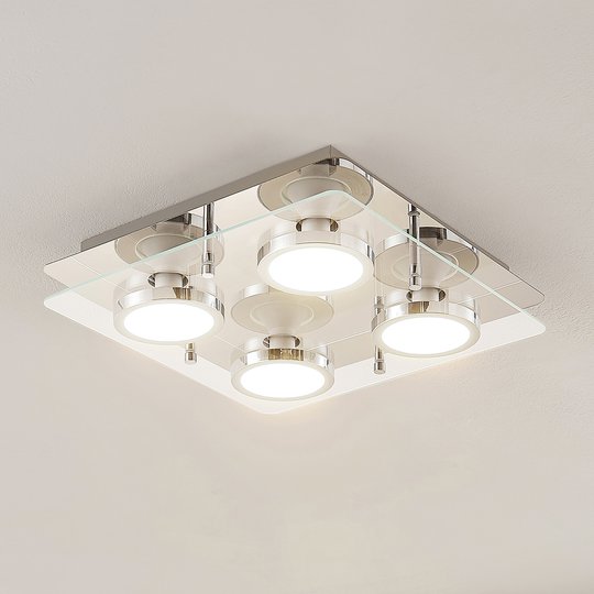 Lindby Gabryl LED-taklampa, 4 lampor