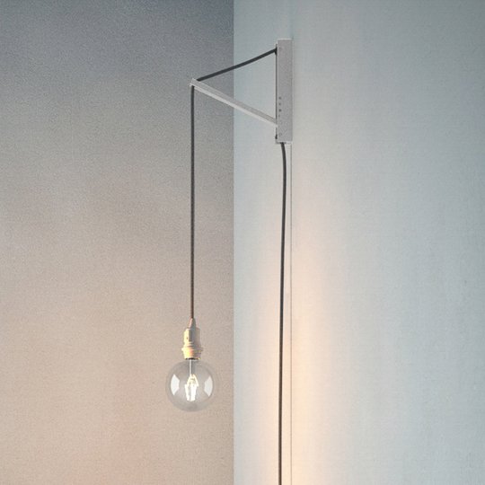 SEGULA Pinocchio hänglampa vit, kabel jute