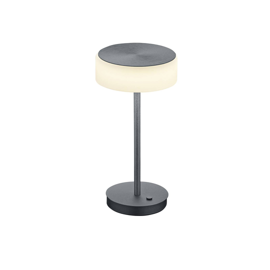 BANKAMP Button LED-bordslampa med dimmer antracit