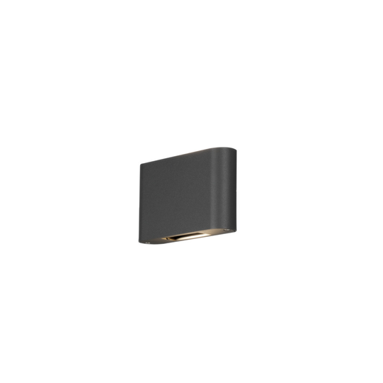 Chieri vägglykta 2x6W LED grå (Antracit)