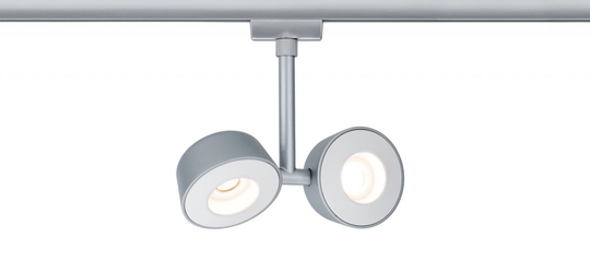 URail System LED Spot Double Pellet (Krom)