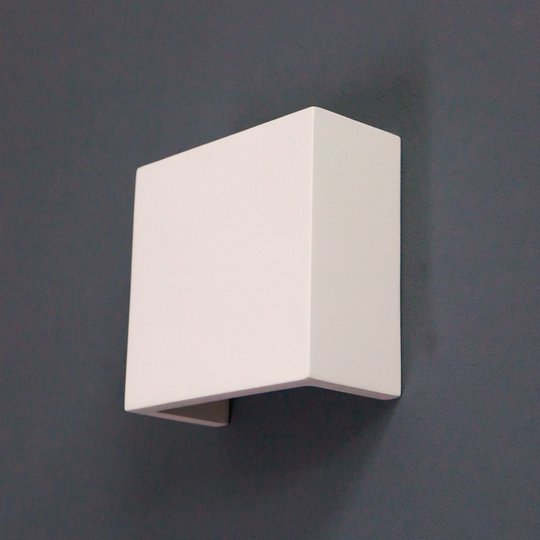 LED-vägglampa Fabiola av gips, höjd 12,5 cm