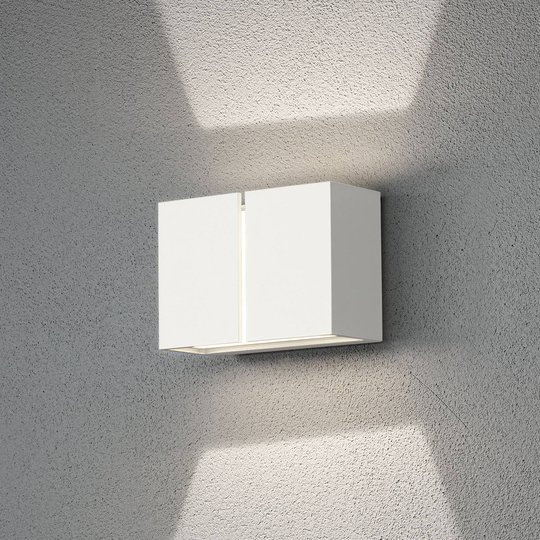 LED-utomhusvägglampa Pavia, vit