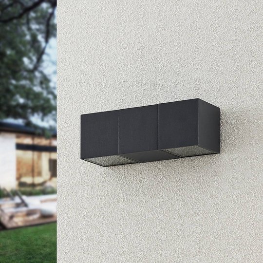 ELC Vanda LED-utomhusvägglampa, antracit