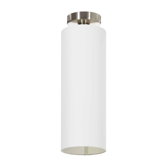 Lucande Patrik textiltaklampa Ø 15 cm vitt