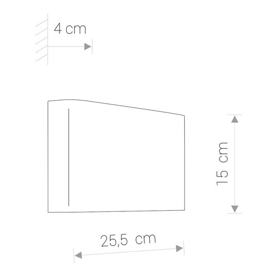 Vägglampa Haga av metall, up & down, vit