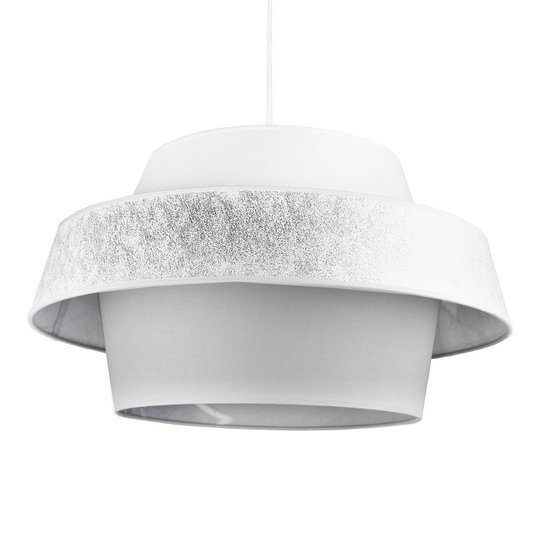 Hänglampa Andromeda, grå/silver/vit