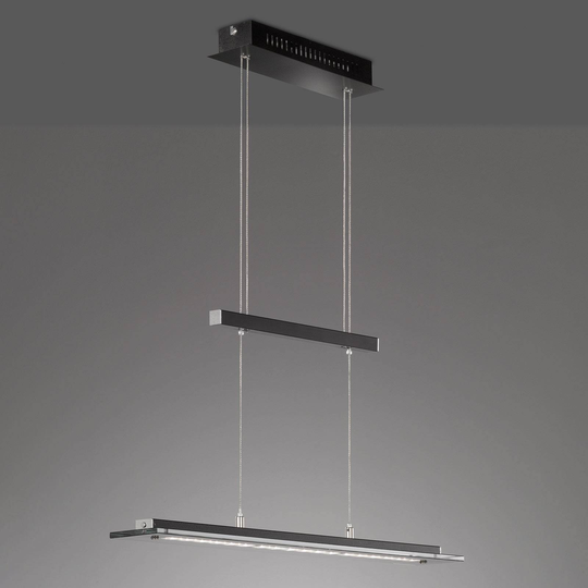LED-hänglampa Tenso TW med dimmer, svart 88 cm