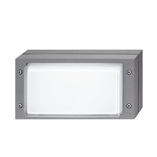 Grå utomhusvägglampa Bliz med LED