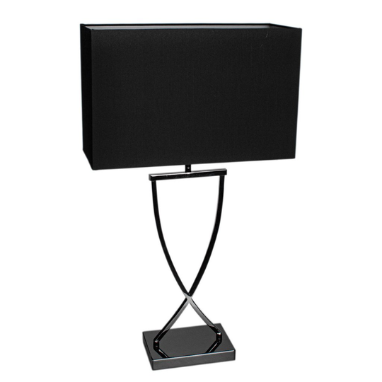 Omega bordslampa H69cm (Svart)