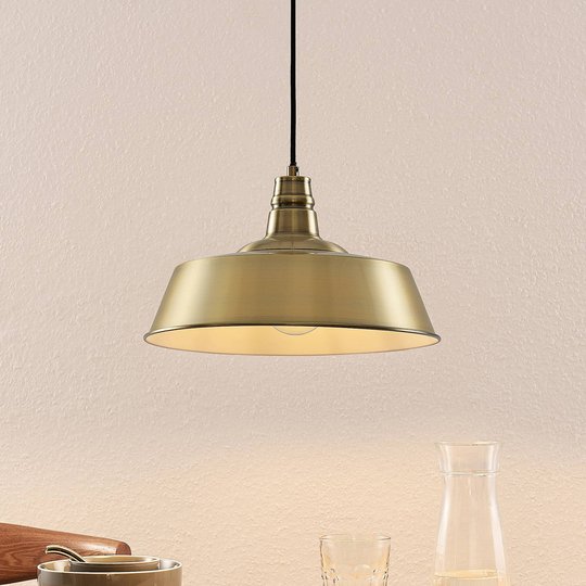 Lindby Antira pendellampa, antikmässing