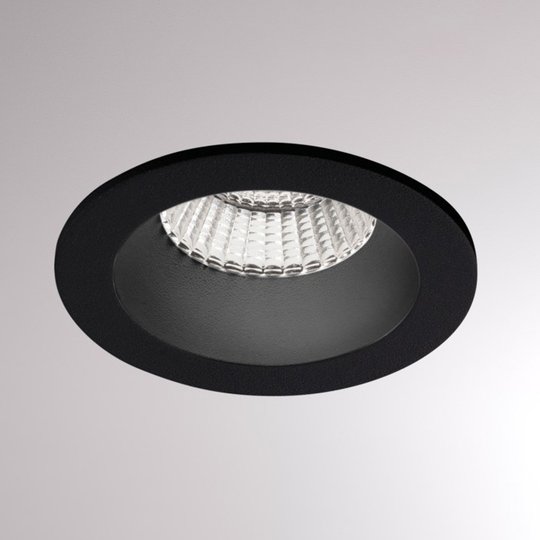 Inbyggnadsspot Chicco Round 7 W 30° 3 000 K svart