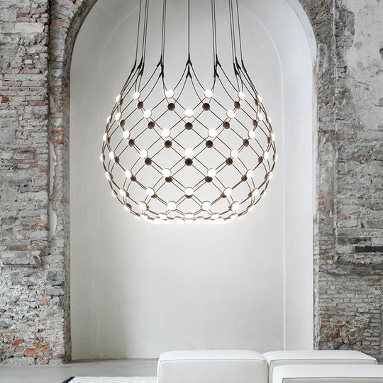 Luceplan Mesh pendellampa Ø 100cm 1m upphängning