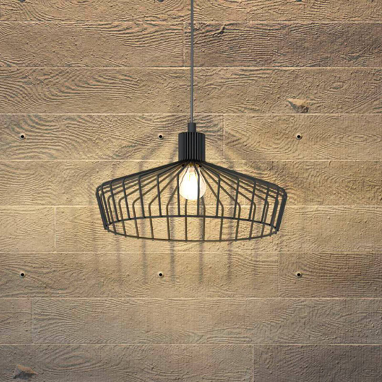 Hänglampa Winkworth med burskärm 1 lampa