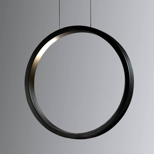 Assolo – svart LED-hänglampa 43 cm