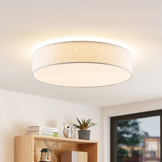 Lindby Ellamina LED-taklampa, 60 cm, vit