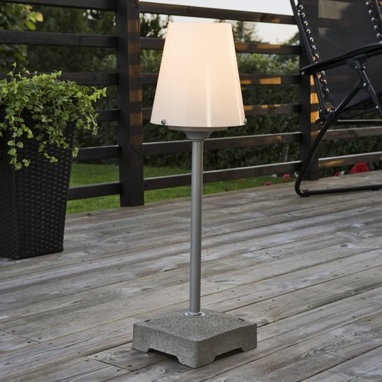 Stilfull golvlampa New Lucca utomhus, 59 cm