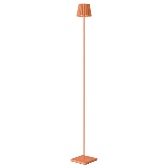 LED-golvlampa Troll för utomhusbruk, orange