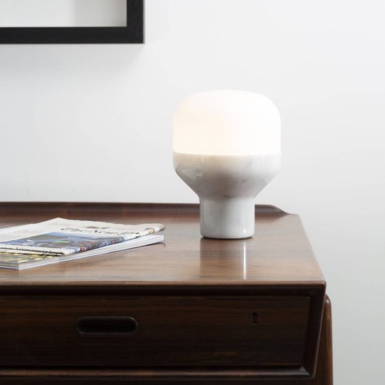 Martinelli Luce Delux bord 43 cm marmor vit