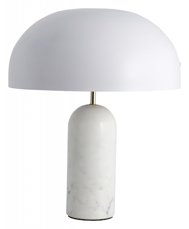 Atlas Bordslampa Vit Marmor